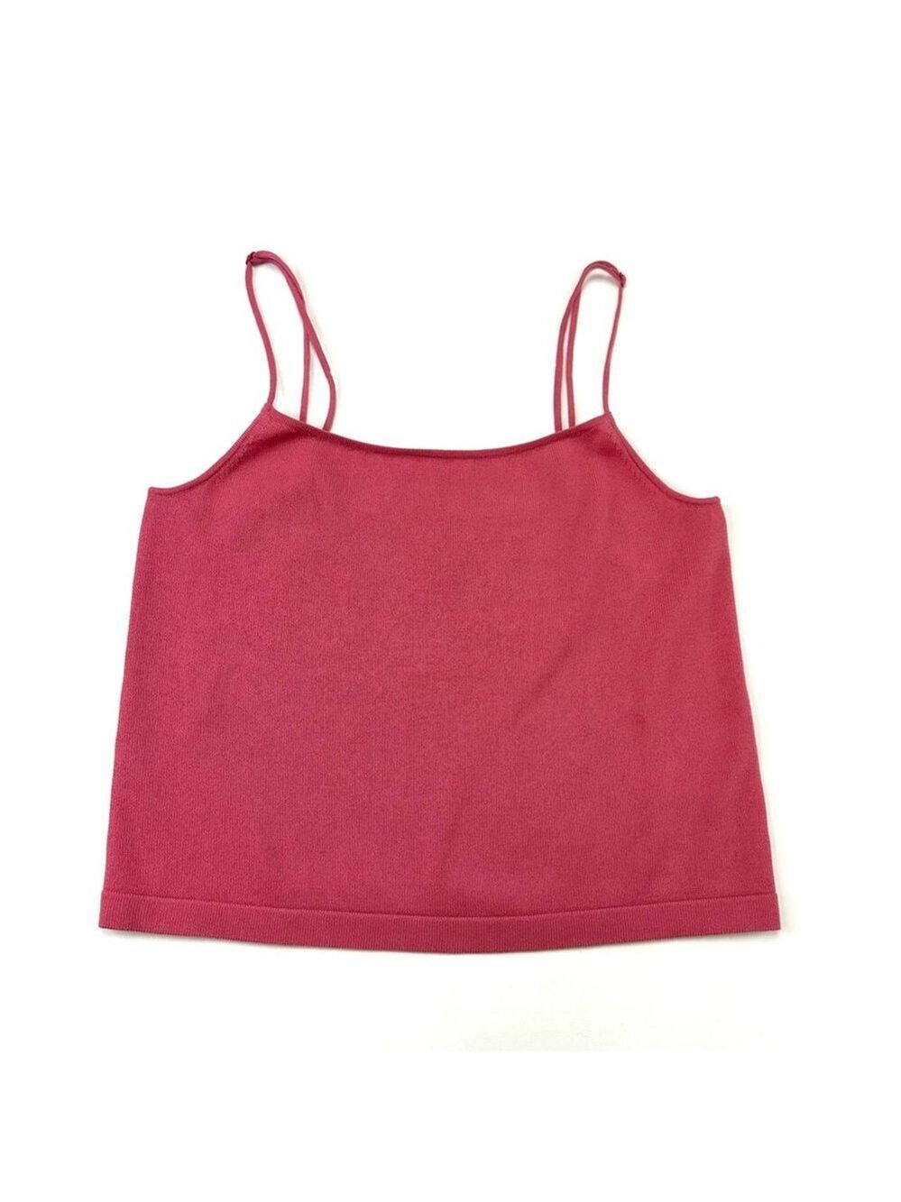 Vince rose pink cotton cami crop tank top Small